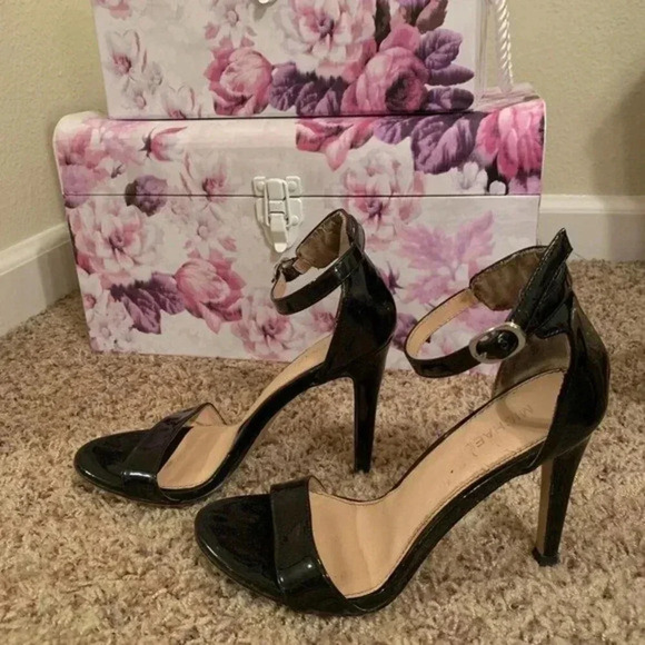 Black Michael By Michael Shannon Stiletto High Heel Sandals 7 - Picture 2 of 4
